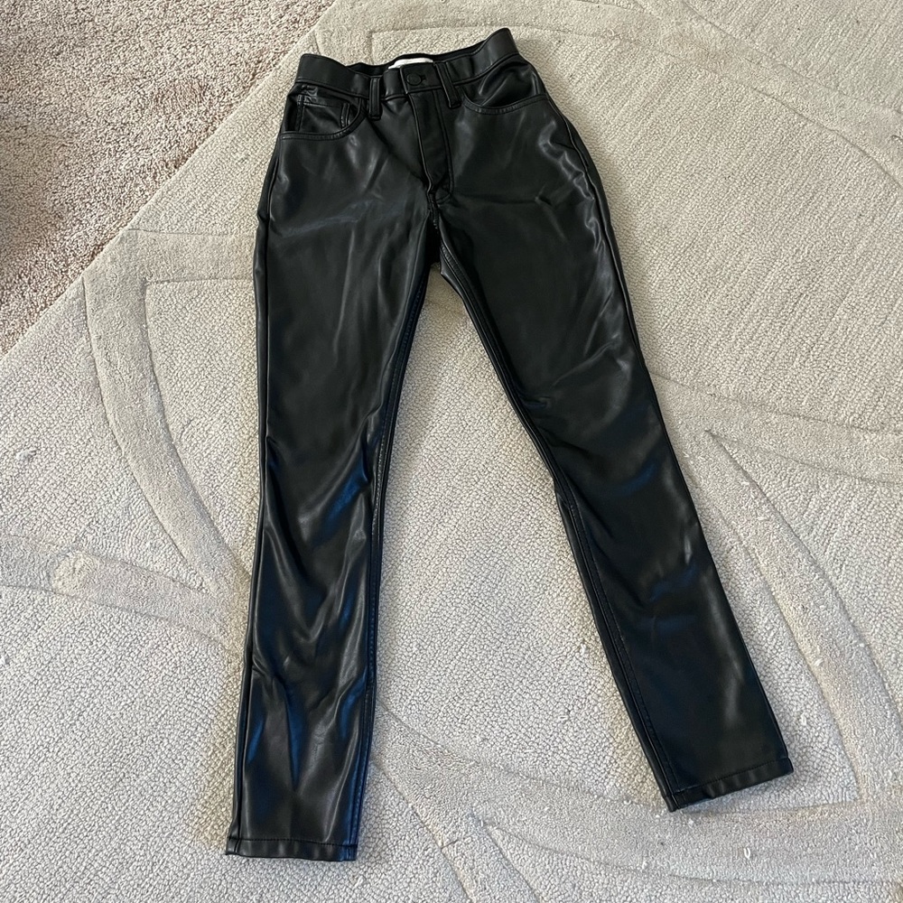 Abercrombie Vegan Leather Skinny Pants
